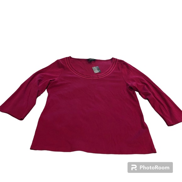 NWT Lauren Ralph Lauren Fuchsia Blouse XL - Picture 7 of 8